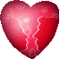 Gif animé coeur rouge